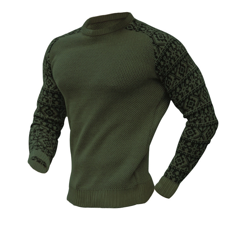 Herren Strickpullover mit grafischem Muster und strukturiertem Design R&B