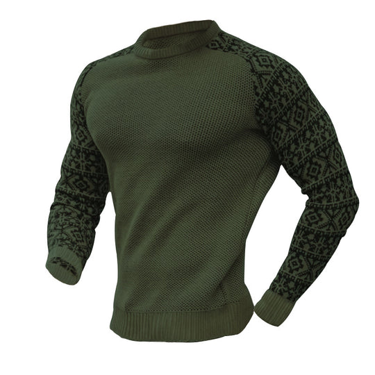 Herren Strickpullover mit grafischem Muster und strukturiertem Design R&B