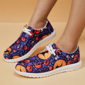 Damen Atmungsaktive Freizeitsneaker mit lustigem Halloween-Motiv R&B
