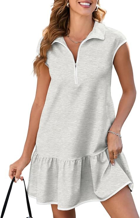 R&B | Damen POLO-Ausschnitt Reißverschlusskleid