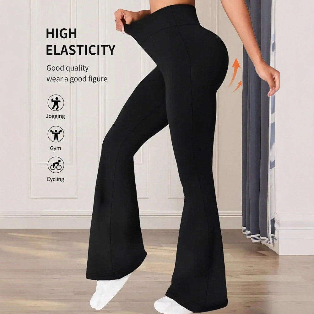 Damen elegante Bootcut-Hose mit hohem Bund und atmungsaktiver Funktion R&B
