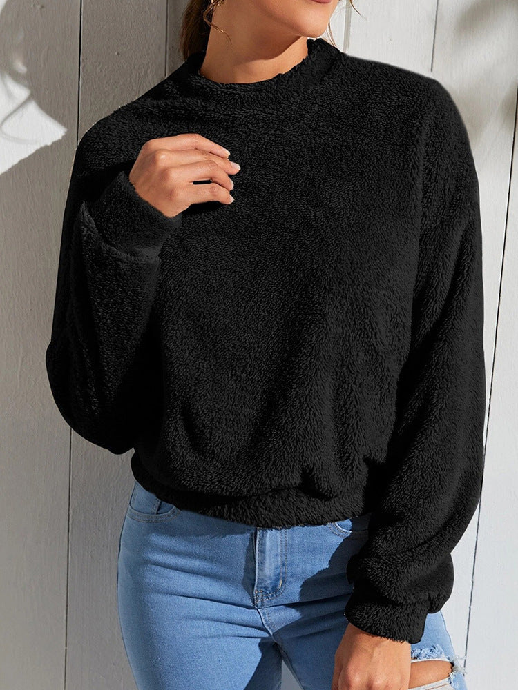 Damen Flauschiger Freizeitpullover R&B