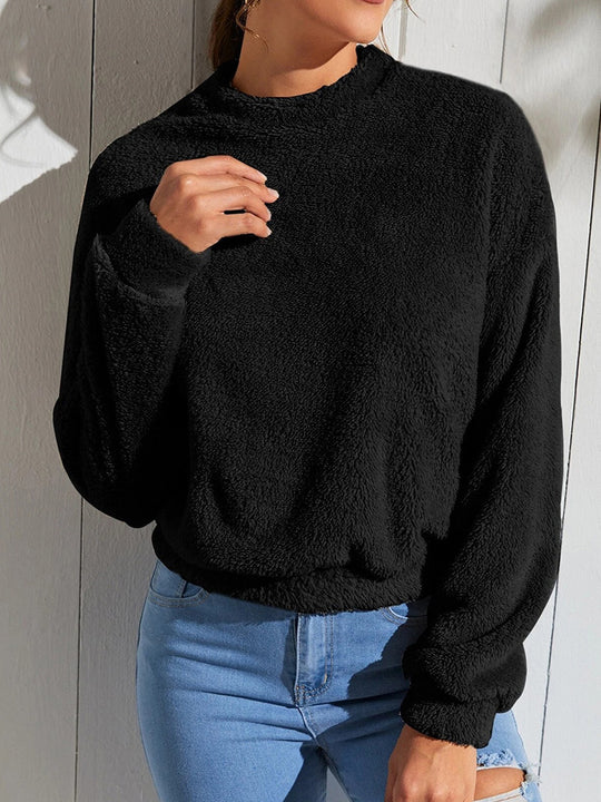 Damen Flauschiger Freizeitpullover R&B