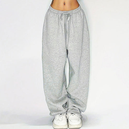 Damen Bequeme Freizeithose mit elastischem Taillenzug und weitem Bein R&B