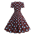 Damen Freizeitkleid mit floralem Design und schwingendem Rock R&B