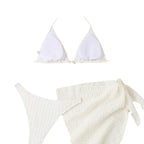 Damen Triangel-Bikini mit modischem Wickelrock und eleganten Details R&B