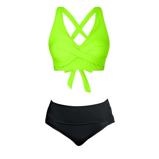 Damen Zweiteiliger Badeanzug mit floralem Design R&B