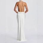 Damen Elegantes Hochzeitskleid mit schimmerndem Taillenband R&B