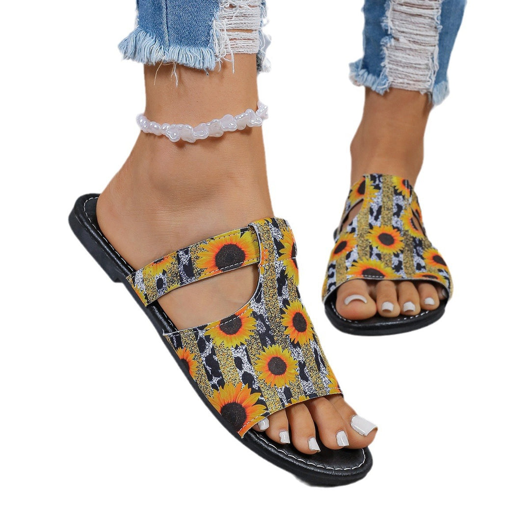 Damen Blumige Sandalen im modernen Design R&B