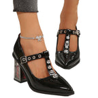 Damen Elegante High Heels mit auffälligem Absatzdesign R&B