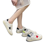 Damen Sneaker mit glitzerndem Sternenmotiv und flexiblem Sohlenprofil
