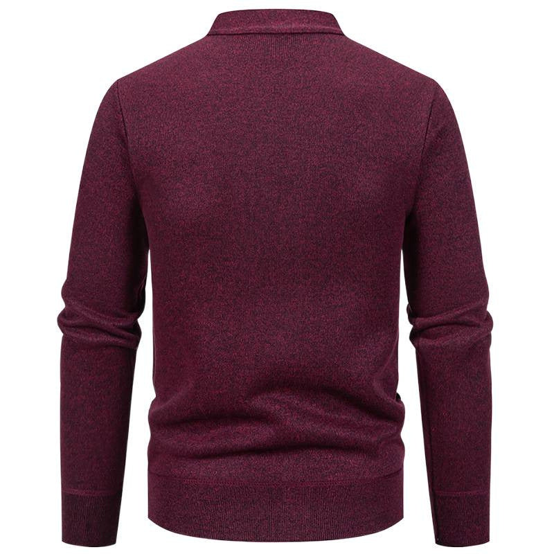 Herren Strickjacke mit strukturiertem Design und Knopfverschluss R&B