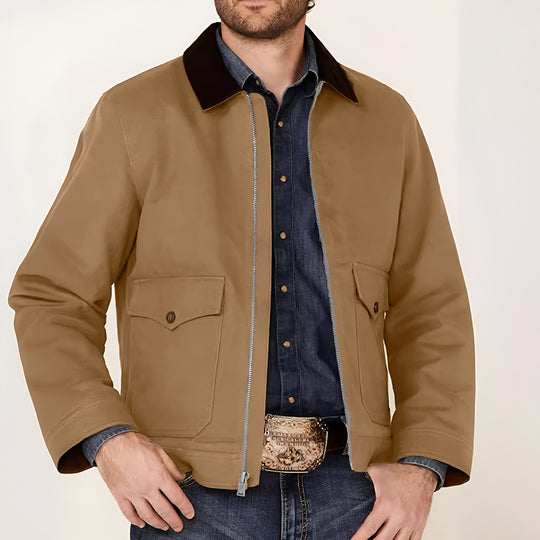 Herren rustikale Utility-Jacke mit praktischen Taschen R&B