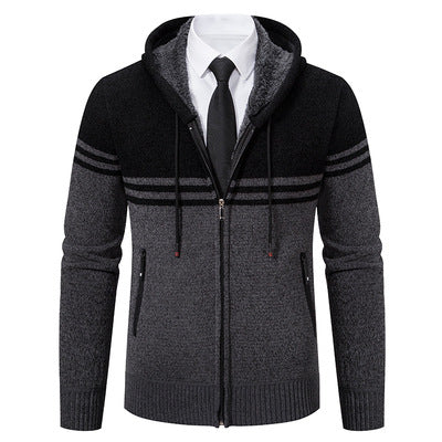 Herren modische Kapuzenjacke mit strukturiertem Design und Funktionen R&B