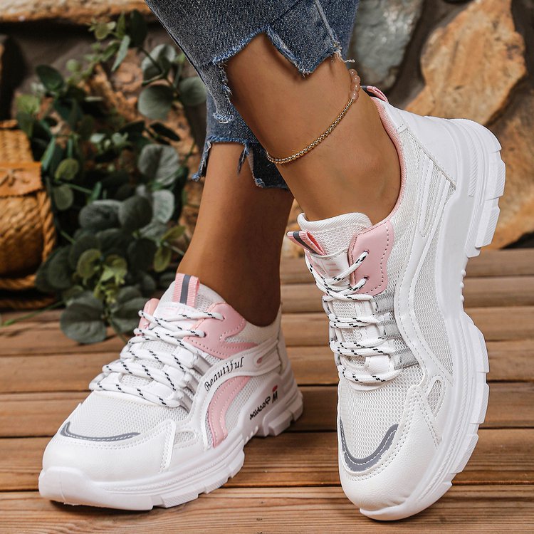 Damen Sportliche Sneakers mit atmungsaktivem Mesh-Obermaterial und komfortabler Dämpfung R&B