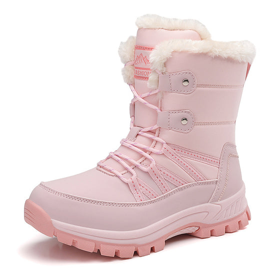 Damen isolierte Winterstiefel mit rutschfester Sohle und kuscheligem Innenfutter R&B