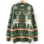 Damen Weihnachtspullover mit festlichem Rentierdesign und kuscheligem Material R&B