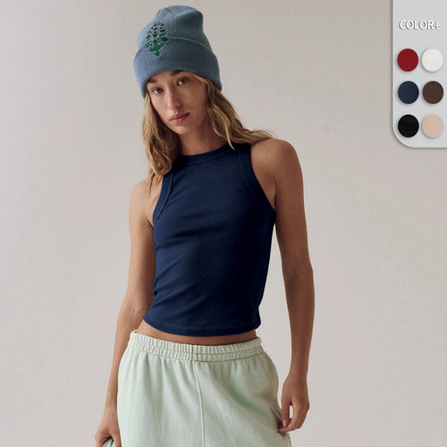 Damen Sportliches Oberteil mit schmalem Kragen und figurbetonendem Design R&B
