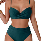 Damen Bikini-Set mit gepolstertem Oberteil und dekorativem Stern-Detail R&B