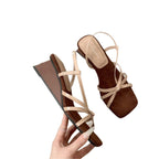 Damen Elegante Slingback-Sandalen mit modischem Riemen und komfortablem Absatz R&B