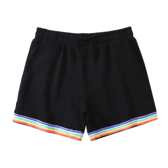 Damen Sportliche Freizeithosen mit buntem Streifen-Design R&B