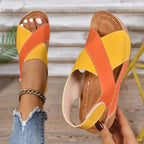 Damen Bequeme Sandalen mit atmungsaktiven Einsätzen und rutschfester Sohle