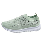 Damen sportive Slip-On Sneakers mit glitzernden Details R&B