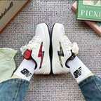 Damen Modische Sneakers mit kariertem Design und komfortabler Dämpfung