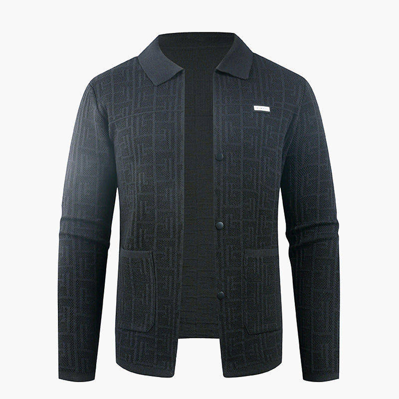 Herren modische Strickjacke mit einzigartigem Muster R&B