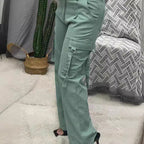 Damen Cargo-Hose mit weitem Schnitt und praktischen Taschen R&B