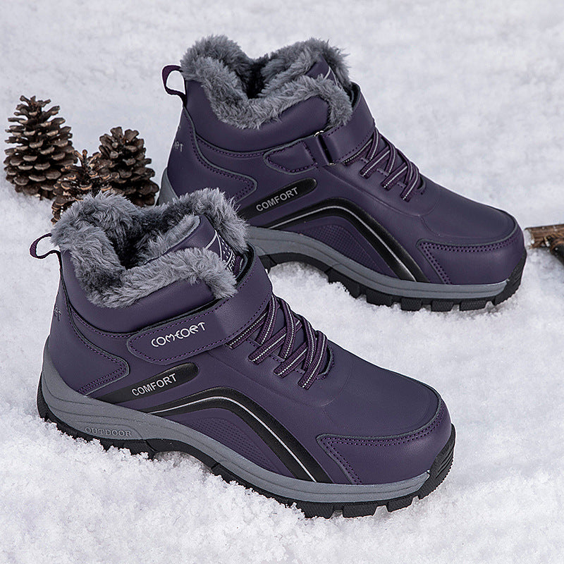 Damen wasserfeste Winterstiefel mit isolierendem Futter und rutschfester Sohle R&B