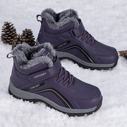 Damen wasserfeste Winterstiefel mit isolierendem Futter und rutschfester Sohle R&B