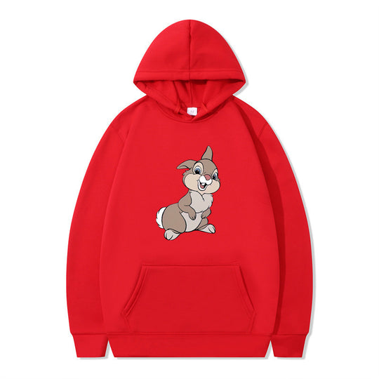 Damen Kapuzenpullover mit niedlichem Hasen-Design und bequemen Kängurutaschen R&B