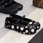 Damen Ballerinas mit trendigem Punktdesign und bequemer Passform R&B