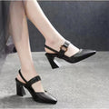 Damen Slingback-Pumps mit elegantem spitzen Design und komfortablem Blockabsatz