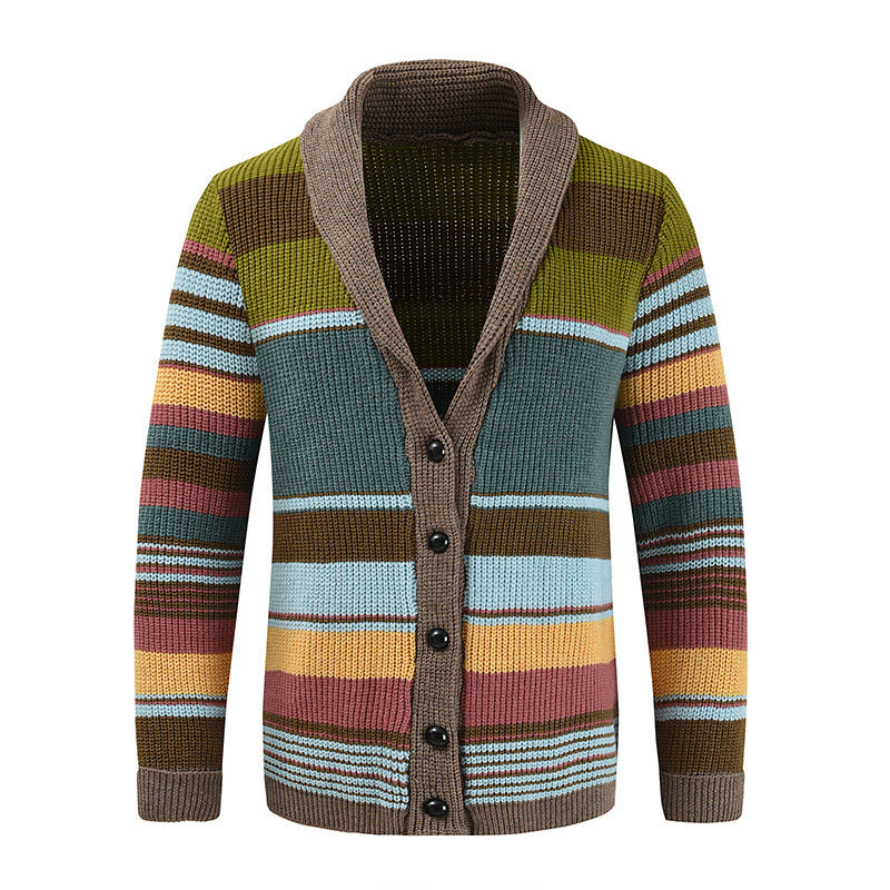 Damen Strickjacke mit buntem Muster R&B