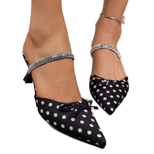 Damen Elegante Sling-Heels mit Strassdetails R&B