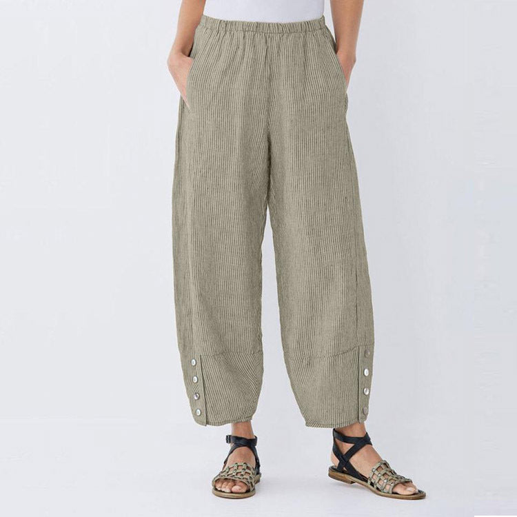 Damen lässige Hochwasserhose R&B