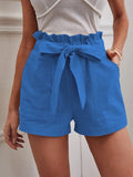 Damen Tailored Shorts mit Krawatte und praktischen Taschen R&B