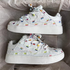 Damen Trendige Sneakers mit bunten Applikationen R&B