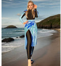 Damen Sportlicher Einteiler mit hohem Kragen und seitlichem Wickel-Design R&B