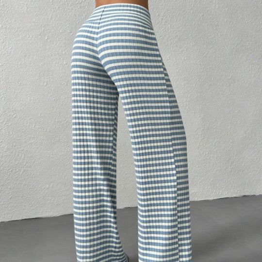 Damen weite Streifenhose R&B