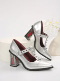 Damen Elegante High Heels mit auffälligem Absatzdesign R&B