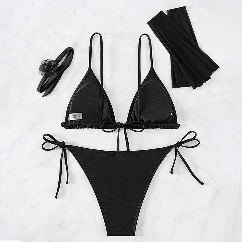 Damen transparenter Bikini mit durchsichtiger Bluse R&B