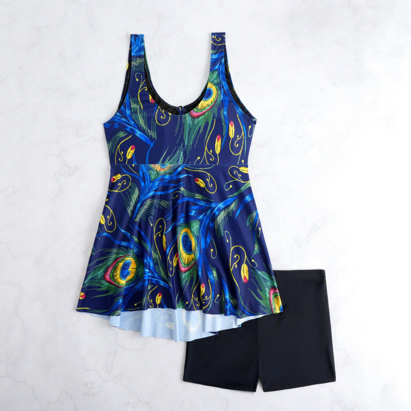 Damen Tankini-Oberteil mit seitlichem Raffungsdetail R&B