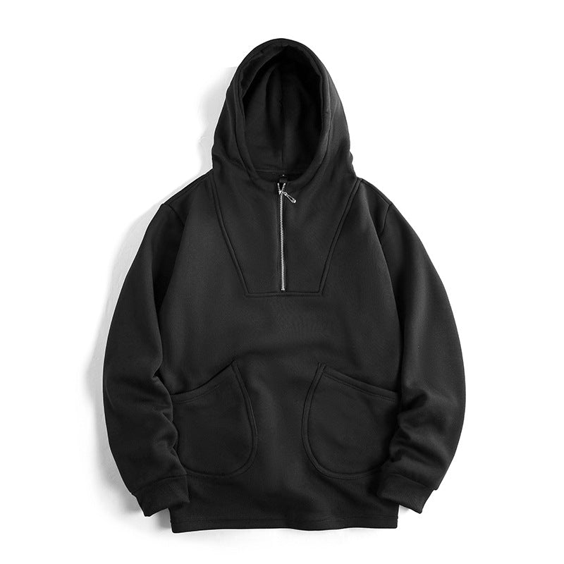Herren Kapuzenpullover mit innovativem Reißverschluss und komfortabler Passform R&B