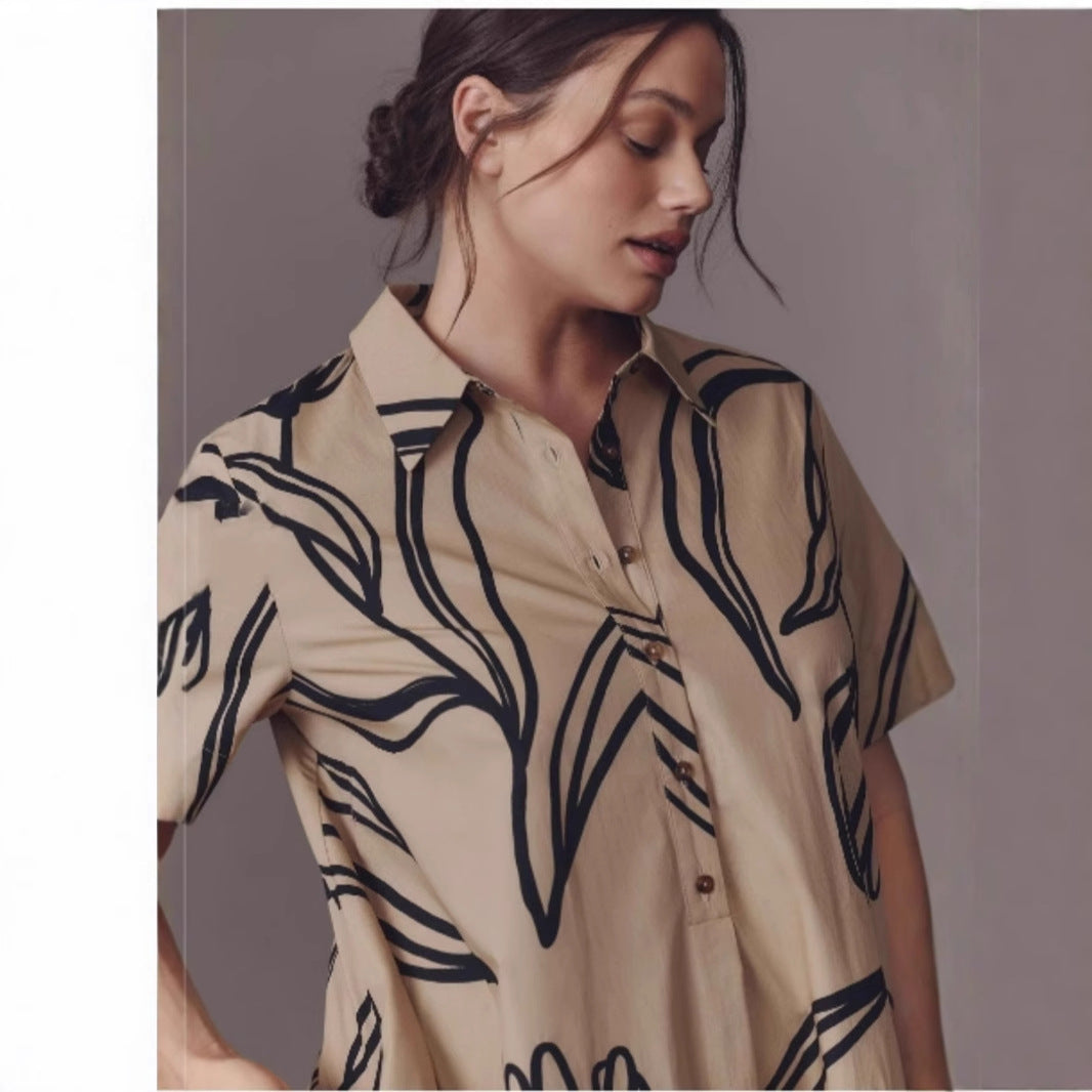 Damen Blusenkleid im entspannenden A-Linien-Schnitt R&B