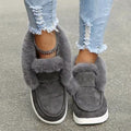 Damen Bequeme und stilvolle Fleece-Sneaker mit hoher Knöchel-Fütterung