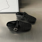 Damen Komfortable Clogs mit modischem Flechtdesign und hochwertigem Fußbett R&B
