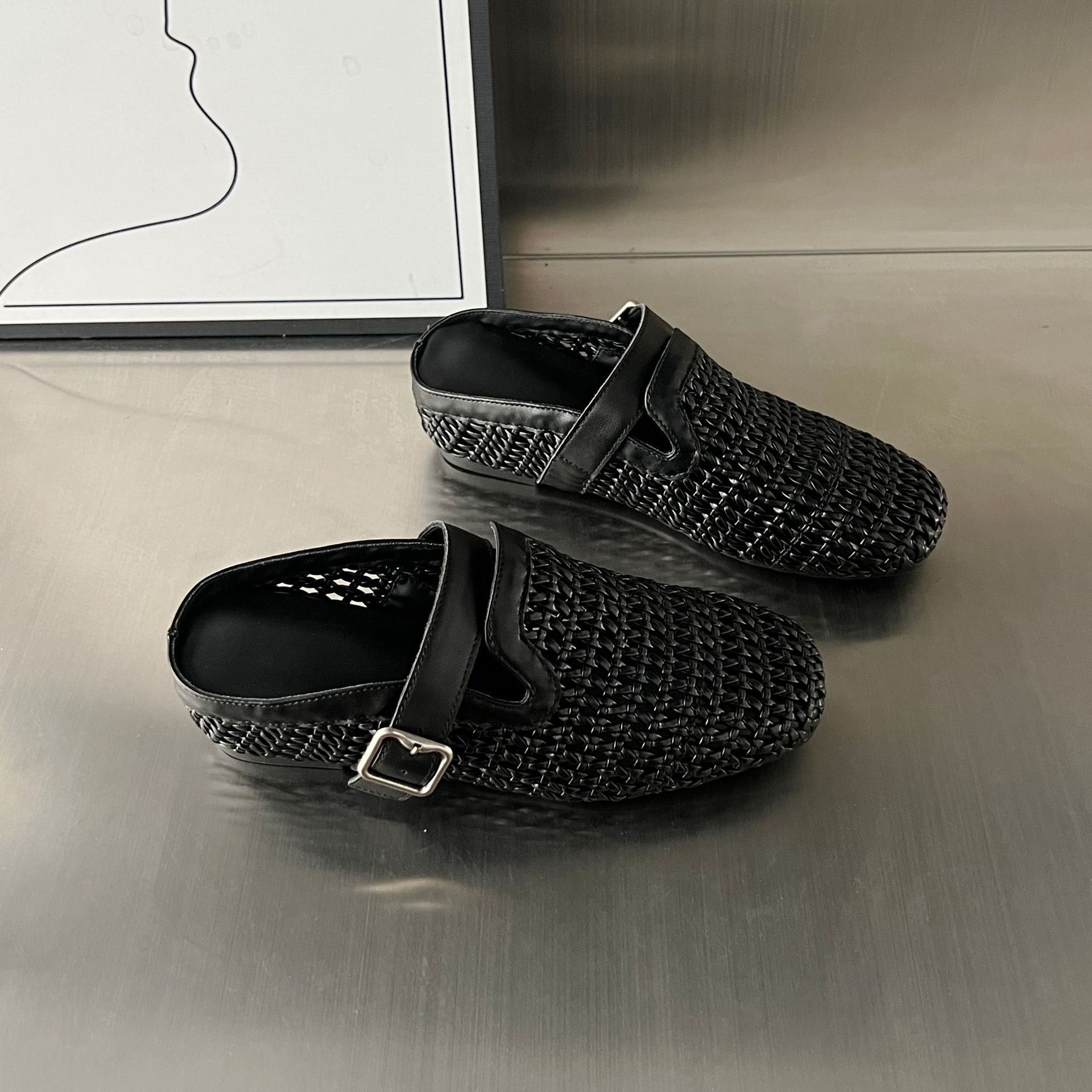 Damen Komfortable Clogs mit modischem Flechtdesign und hochwertigem Fußbett R&B